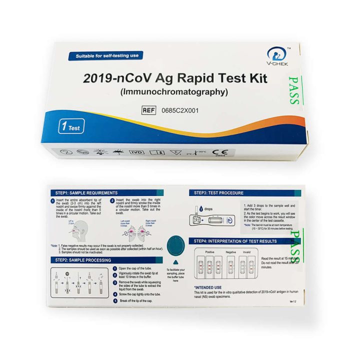 2019-nCoV Ag Rapid Test Kit CE Self Test ((Immunochromatography))