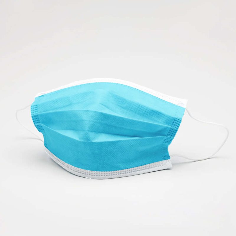 Disposable Surgical 3-ply Face Mask, wjjww Medical Earloop Mask, Melt-blown Nonwoven Fabric in Middle.